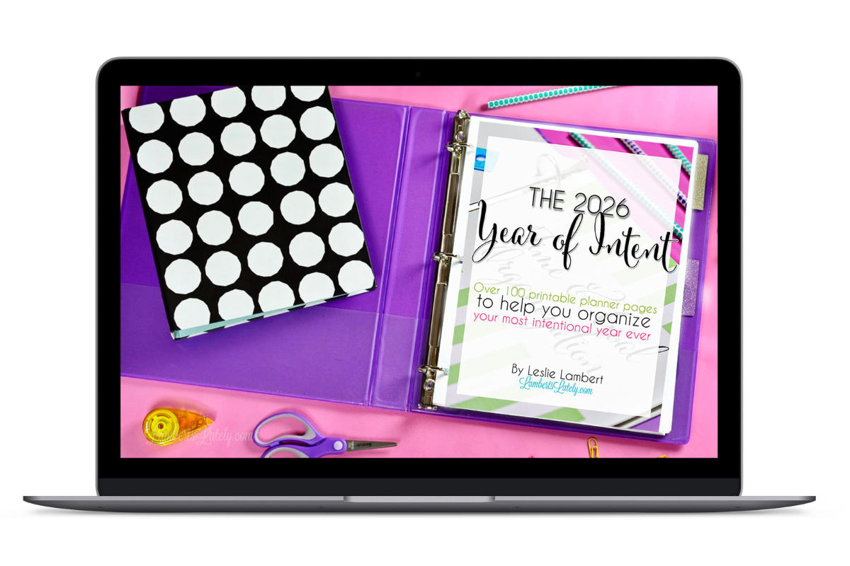 picture of the year of intent in a notebook, on a computer screen.