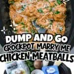 Loaded chicken meatballs with sun-dried tomatoes, spinach, and cheese in a crockpot.