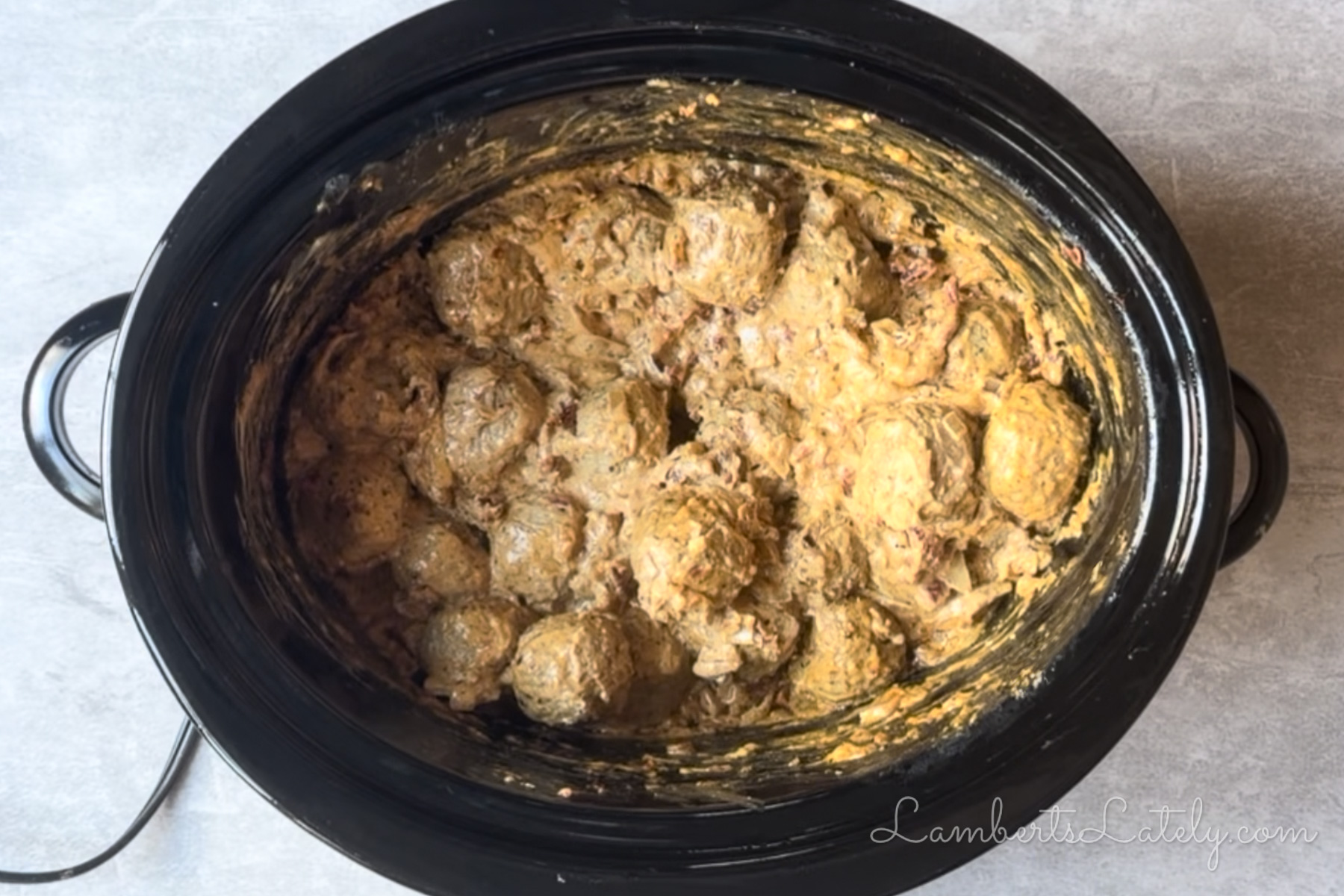 marry me chicken meatballs after cooking for several hours.