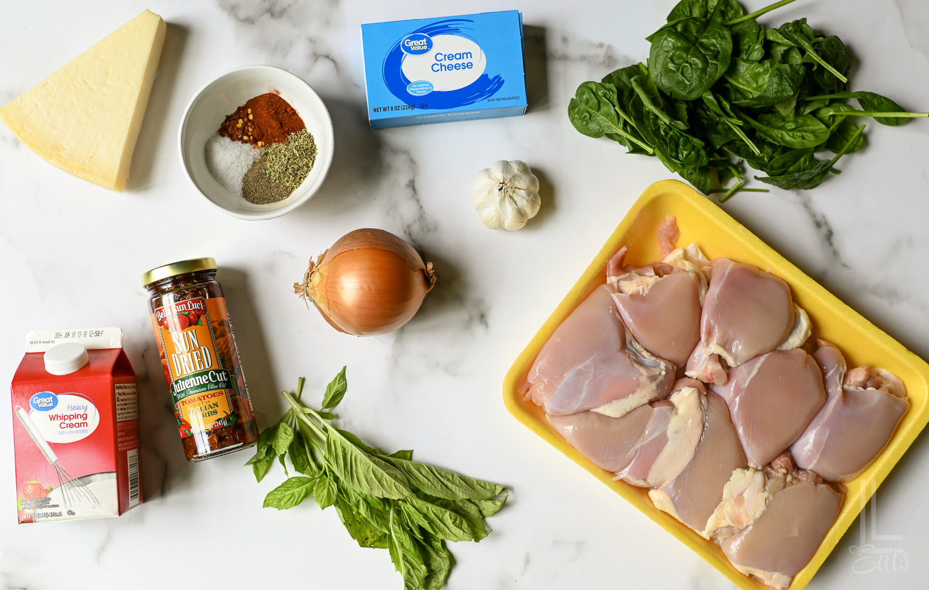 ingredients for crockpot marry me chicken.