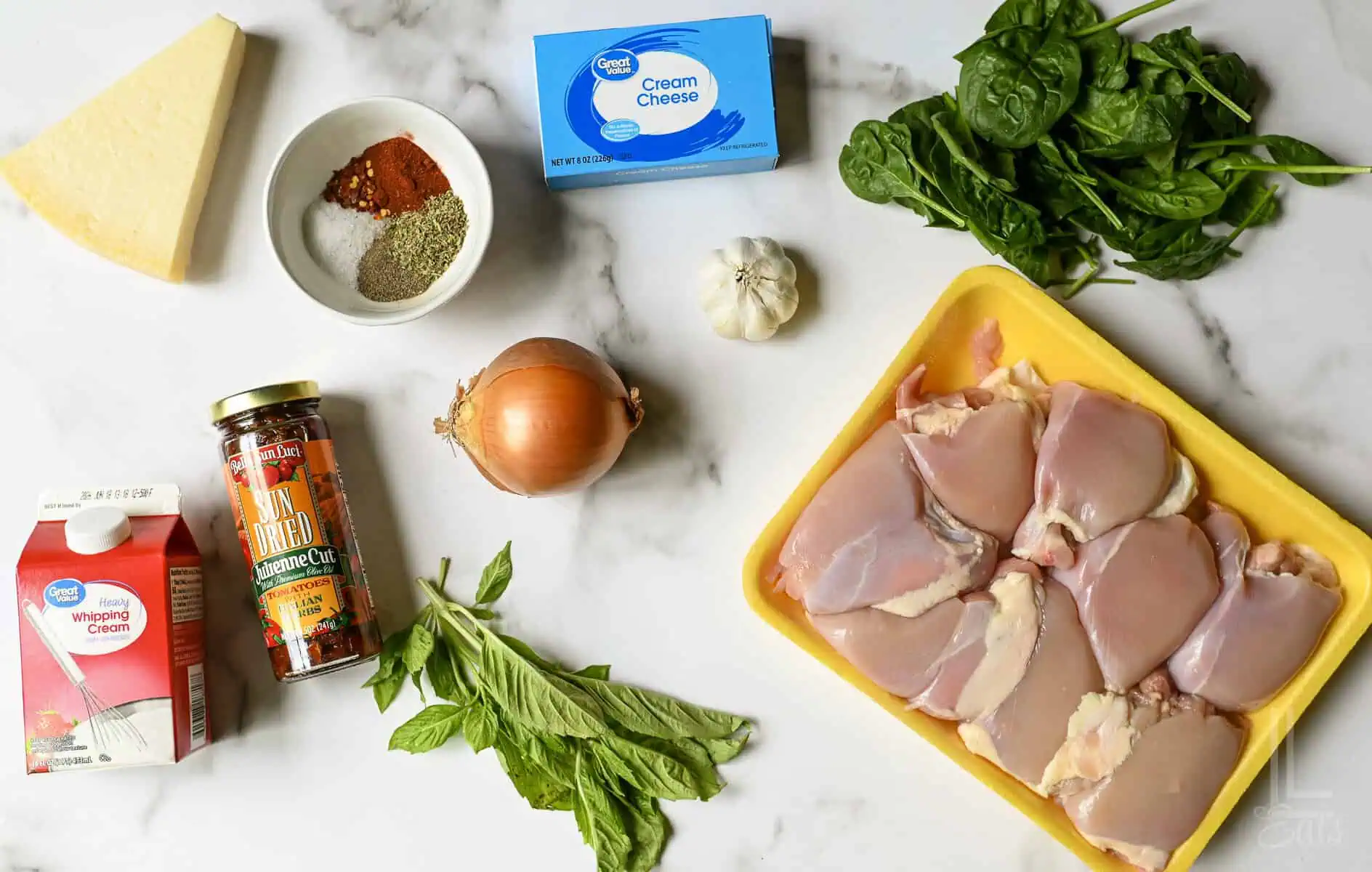 ingredients for crockpot marry me chicken.