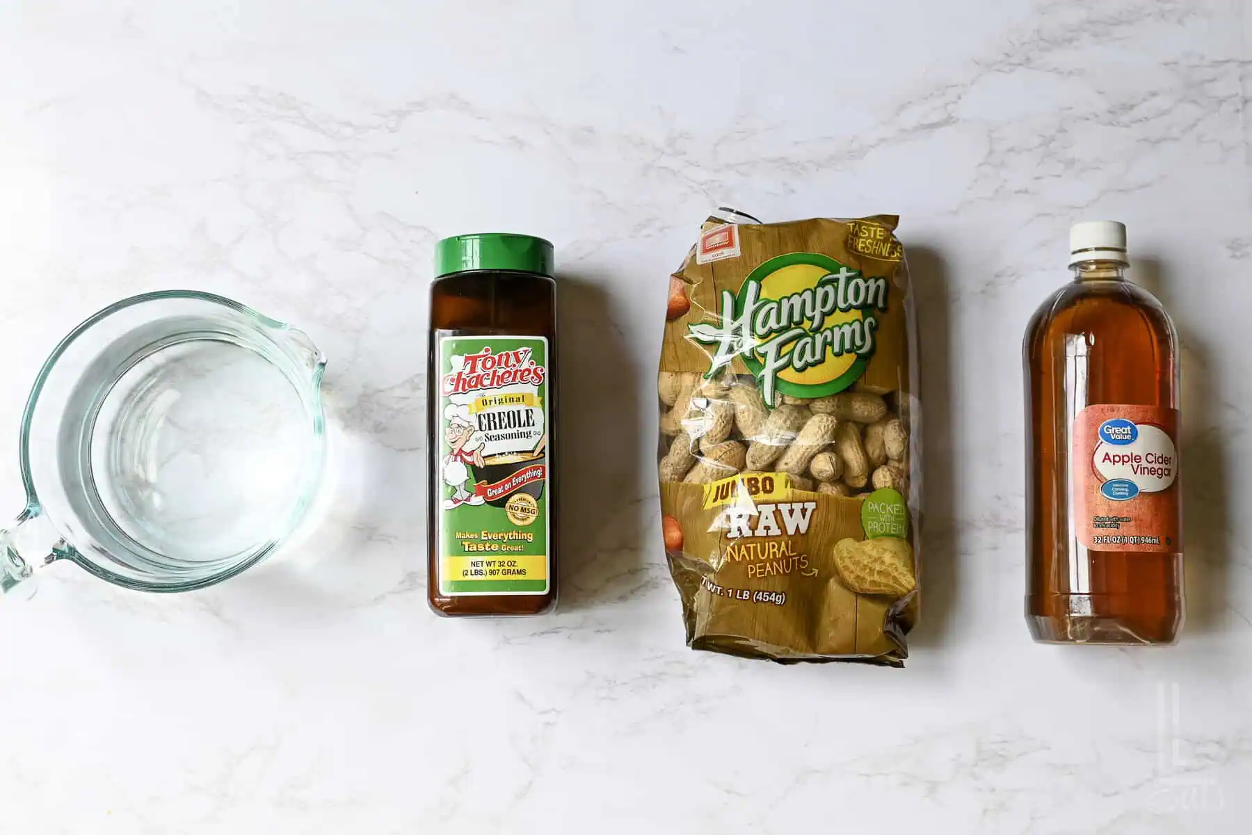 ingredients for instant pot boiled peanuts.